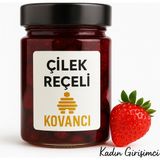 Kovancı Gıda Kovancı Doğal Çilek Reçeli 400 G Katkısız Geleneksel Üretim - 400 gr