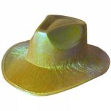 Kovboy Şapkası Hologramlı Sarı