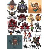 Kovboy Sticker Set 20 Parça Telefon, Tablet, Defter, Laptop Sticker