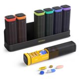 KOVIUU Haftalık Hap Düzenleyici Günde 3 X, Çıkarılabilir Hap Kutusu 7 Gün, Büyük 3 Kez Günlük Hap Kutusu, Seyahat Hapı Konteyner Tutacağı, Vitamin Takviyesi Tıbbı için Hafta İlaç Dispenseri Hap