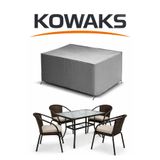 KOWAKS Bahçe Mobilya Brandası 260x160x80 Cm Masa Sandalye Koruma Örtüsü Kılıf Gri Su Geçirmez
