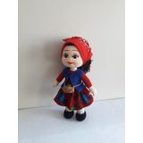 Köylü Güzeli Bebek Amigurumi Organik Oyuncak