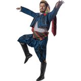 Köylü Kostüm Başzeybek Kostümü Yetişkin Erkek Efe Kıyafeti (Klasik) - Mavi - 2 Beden (Large)