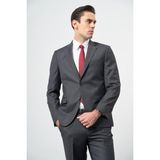 Koyu Antrasit Düz Mono Yaka 6 Drop Comfort Fit Classic Takım Elbise 1001245171 - 52