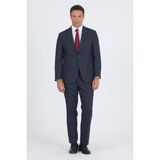 Koyu Antrasit Mono Yaka Bez Ayağı Tam Astar Pamuklu 4 Drop Comfort Fit Classic Takım Elbise 1001250178 - 58
