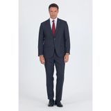 Koyu Antrasit Mono Yaka Bez Ayağı Tam Astar Pamuklu 4 Drop Comfort Fit Classic Takım Elbise 1001250178