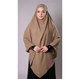 Koyu Bej Pratik Hazır Geçmeli Tesettür Eşarp Medine İpeği Bağcıklı Sufle Hijab 2301_44