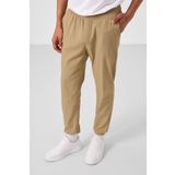 Koyu Bej Standart Fit Dokuma Hafif Esnek Chino Erkek Pantolon - 82176