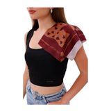Koyu Bordo Terrazzo - Madrid Model Fular Estascarf