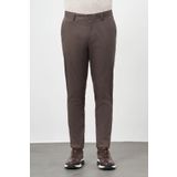 Koyu Camel Düz Armürlü Pamuklu Yan Cep Comfort Fit Casual Pantolon 1003245164