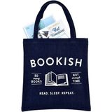 Koyu Denim Basic Bookish Çanta - 39x42x60 - 003-Lacivert