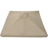 Koyu Gri-Bej 300X300 cm Çardak Tentesi, Şık ve Dayanıklı Koruma Çözümü - Seçenek 1