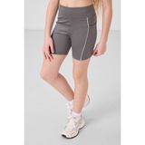 Koyu Gri Esnek Standart Fit Basic Performans Kız Çocuk Tayt - 75189 - 9 - 10 Yaş