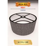 Koyu Gri Lambader Başlığı 35 Cm Mega Boy