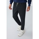 Koyu Gri Yüzeyi Dokulu Standart Fit Erkek Eşofman Alt- 82154