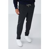 Koyu Gri Yüzeyi Dokulu Standart Fit Erkek Eşofman Alt - 82155