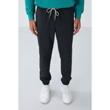 Koyu Gri Yüzeyi Dokulu Standart Fit Erkek Eşofman Alt - 82156 - XL