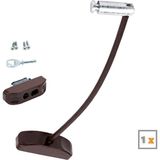 Koyu Kahve Pencere Kilidi Halatlı Çocuk Güvenlik Emniyet Hırsız Pimapen Pvc Kapı Bebek Kilidi - 20 cm - Koyu Kahverengi