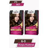 Koyu Kumral Palette Deluxe 6-0 Yarı Kalıcı Saç Boyası x 2 Tüp Canlı Renkler ve Derin Bakım