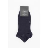 Koyu Lacivert Düz Bambu Patik Çorap 1060250152