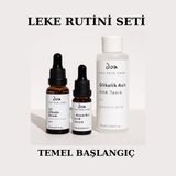 Koyu Leke Karşıtı Aydınlatıcı Cilt Bakım Seti (Glikolik Asit %7 & Arbutin & C Vitamini)