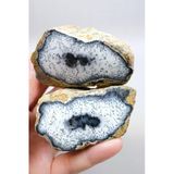 Koyu Mavi Beyaz Dendrit Opal - Parlatılmış | İçgörü ve Gölge Çalışma Taşı