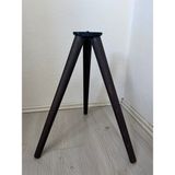 Koyu Meşe 38 cm Konik Ahşap Mobilya Ayağı – 3’ Adet Ahşap Ayak (Koltuk, Puf, Tv Ünitesi, Dresuar, Orta Sehpa Için – Girişli Bağlantı Aparatı Dahil)