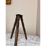 Koyu Meşe 41 cm Torna Ahşap Sehpa / Mobilya Ayağı – 3’lü Takım (Bağlantı Aparatları ve Vidalar Dahil – Tv Ünitesi, Konsol, Dresuar Için)