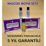 Koyu Mor 5li Kumaş Boyama Seti Sabitleyici-Kalıcı Için Sirke-Parlaklık Için Iyotsuz Tuz-2 Adet Boya