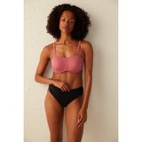 Koyu Pembe Basic Straplez Toparlayıcı Bikini Üstü - 80B