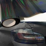 Koyu Siyah Hologram Petek Desen Far Stop Filmi Far Folyosu Far Çizik Çizilme Engelleyici Folyo 100 X 30 Cm 00 Şüscaroto Aksesuar