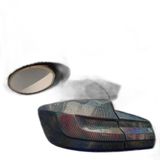 Koyu Siyah Hologram Petek Desen Far Stop Filmi Far Folyosu Far Çizik Çizilme Engelleyici Folyo 100 X 30 Cm
