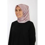 Koyu Somon Ipek Tivil Eşarp 7208713-991
