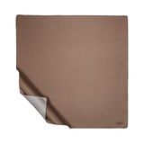 Koyu Taş Plainches Kadınlar için% 100 İpek Twill Eşarp 35.4 x 35.4 inç, Sütlü Kahverengi, 90 x 90cm/35.4 x 35.4in