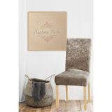Koyu Vizon Ipek Kadife Esnek Lastikli Sandalye Kılıfı Sandalye Örtüsü 1 Adet 45 x 45 x 60 Boyutunda - 45 x 45 cm - Koyu Vizon - Cappuccino