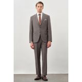 Koyu Vizon Mono Yaka 6 Drop Comfort Fit Classic Takım Elbise 1001245162 - 48