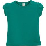 Koyu Yeşil Basic Kız Bebek Çıtçıtlı Sıfır Yaka Karpuz Kol Tişört - 6 - 9 Ay