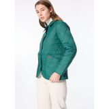 Koyu Yeşil Kadın Relaxed Fit Kapitone Gömlek Ceket J4WL-CKT7080 - S