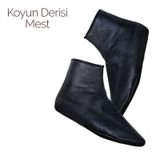 Koyun Derisi Mest Deri Çorap Mest