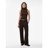 Koyun Yünü Karışımlı Yumuşak Dokulu Slim Fit Dik Yaka Kolsuz Bluz
