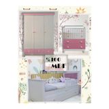 Koza %100 MDF Bohem Pembe Maxi Bebek&Çocuk Odası Takımı