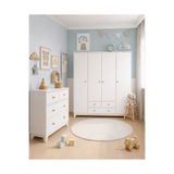 Koza %100 MDF Bonnie 4 Kapılı Gardırop & Bonnie 4 Çekmeceli Şifonyer