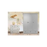 Koza %100 Mdf Oslo 3 Kapılı Bebek&Çocuk Dolap & %100 Mdf Bonnie 4 Çekmeceli Şifonyer