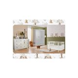 Koza %100 MDF Oslo Düz Kapak Bebek Odası Takımı (3 Kapılı Dolap & Bonnie Şifonyer & 80x130 Büyüyen Beşik)