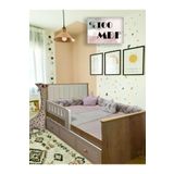 Koza %100 MDF Safir Panjur 90*190 Yavrulu Kapitoneli Karyola