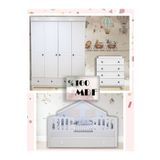 Koza %100 MDF Stella Beyaz Mega Duvar Çatılı Bebek&çocuk Odası Takımı
