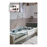 Koza %100 MDF Stella Gri 90*190 Yavrulu Kapitoneli Karyola