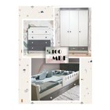 Koza %100 MDF STELLA GRİ MAXI KAPİTONELİ BEBEK ODASI TAKIMI