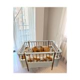 Koza Bohem %100 Mdf Ahşap Beyaz 80X130 Cm ( 80X180 Cm ) Büyüyen Beşik Karyola ( Sabit )