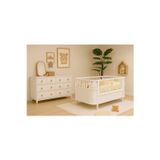 Koza Bohem MDF 80x130 ( 80x180 ) Büyüyen Beşik & Bonnie %100 MDF 8 Çekmeceli Şifonyer
